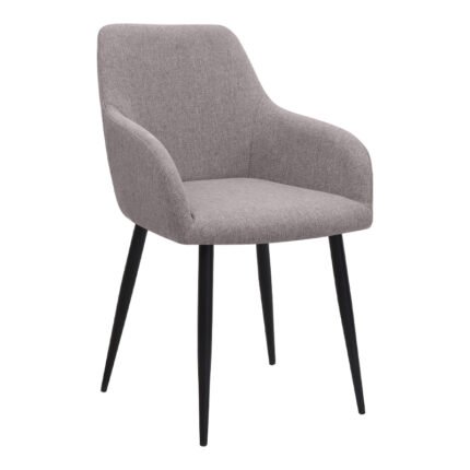 Βρες το Πολυθρόνα τραπεζαρίας Monica Megapap ανοιχτό μπεζ ύφασμα - μεταλλικό μαύρο πόδι 54x57x84εκ. σε μοναδική τιμή στο clickforshop.gr