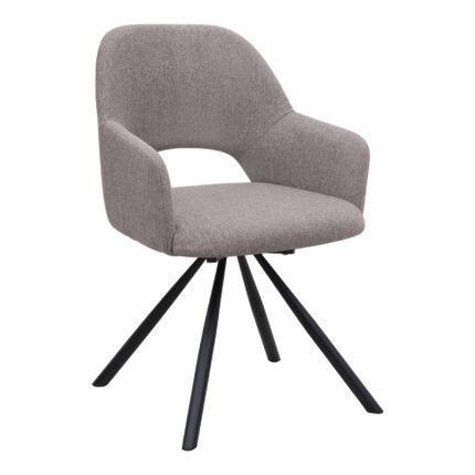 Βρες το Πολυθρόνα τραπεζαρίας Gabriel Megapap ανοιχτό μπεζ ύφασμα - μεταλλικό μαύρο πόδι 58x60x85εκ. σε μοναδική τιμή στο clickforshop.gr