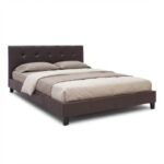 Βρες το Κρεβάτι Sissy Megapap από τεχνόδερμα χρώμα καφέ 160x200εκ. σε μοναδική τιμή στο clickforshop.gr