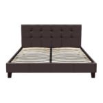 Κρεβάτι Sissy Megapap από τεχνόδερμα χρώμα καφέ 160x200εκ. - Image 4