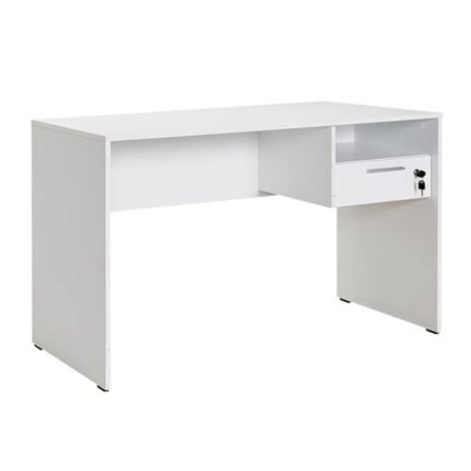 Βρες το Γραφείο εργασίας με κλειδαριά Concept Megapap χρώμα λευκό 120x60x75εκ. σε μοναδική τιμή στο clickforshop.gr