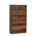 Βρες το Παπουτσοθήκη Flat Megapap 18 ζεύγων χρώμα καρυδί 75x29x128εκ. σε μοναδική τιμή στο clickforshop.gr