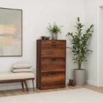 Παπουτσοθήκη Flat Megapap 18 ζεύγων χρώμα καρυδί 75x29x128εκ. - Image 3