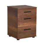 Βρες το Κομοδίνο - Συρταριέρα γραφείου Trendline Megapap χρώμα καρυδί 40x39x57εκ. σε μοναδική τιμή στο clickforshop.gr