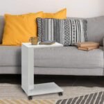 Τραπεζάκι βοηθητικό C-Shaped Megapap χρώμα λευκό gloss 35x45x65εκ. - Image 2