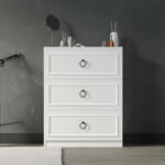 Συρταριέρα Hampton Megapap χρώμα λευκό 72x44x93εκ. - Image 2