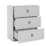 Συρταριέρα Hampton Megapap χρώμα λευκό 72x44x93εκ. - Image 3