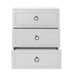 Συρταριέρα Hampton Megapap χρώμα λευκό 72x44x93εκ. - Image 4