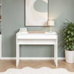 Γραφείο εργασίας Vareno Megapap χρώμα λευκό 90x55x75εκ. - Image 2