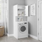 Έπιπλο πλυντηρίου Ceza Megapap χρώμα λευκό 65x60x182εκ. - Image 2