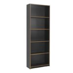 Βρες το Βιβλιοθήκη Max Megapap χρώμα ανθρακί 64x26x182εκ. σε μοναδική τιμή στο clickforshop.gr