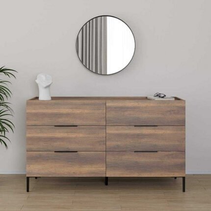 Βρες το Συρταριέρα Oryana Megapap χρώμα καρυδί 140x44x81εκ. σε μοναδική τιμή στο clickforshop.gr