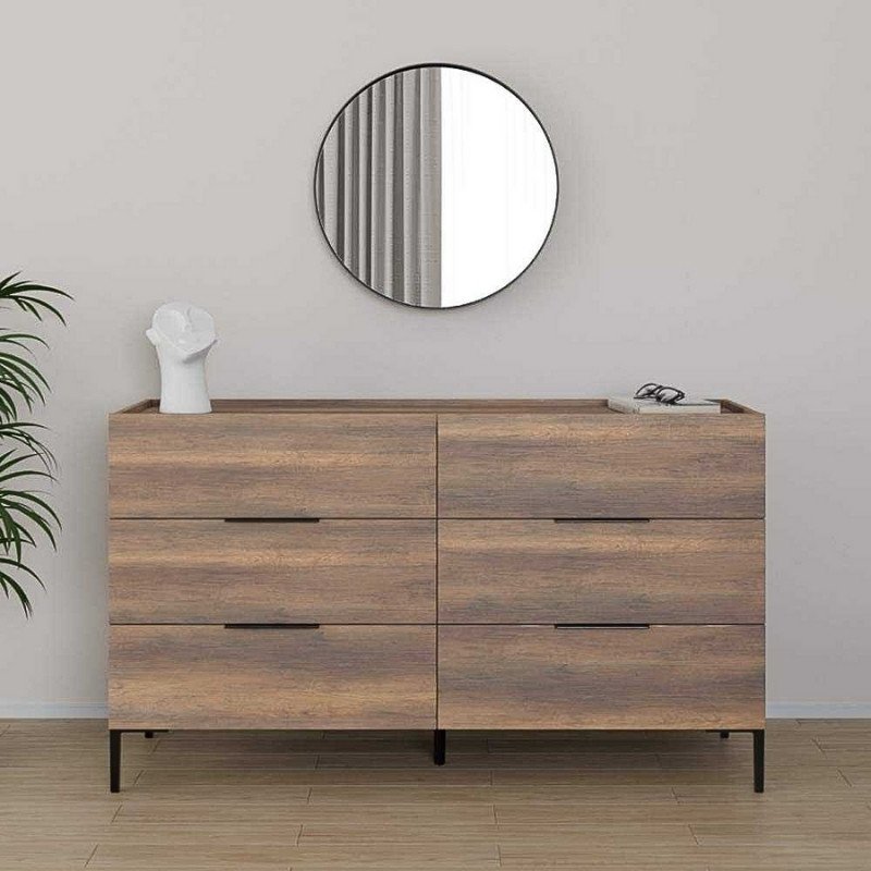 Συρταριέρα Oryana Megapap χρώμα καρυδί 140x44x81εκ. Βρες το Συρταριέρα Oryana Megapap χρώμα καρυδί 140x44x81εκ. σε μοναδική τιμή στο clickforshop.gr