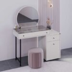 Τουαλέτα με καθρέπτη Dior Megapap χρώμα λευκό του πάγου 108x45x130εκ. - Image 4