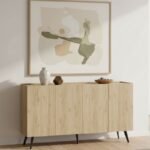 Βρες το Μπουφές Luna Megapap χρώμα florida oak 180x43x100εκ. σε μοναδική τιμή στο clickforshop.gr