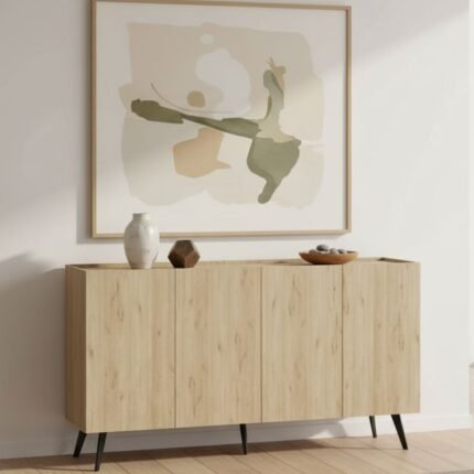 Βρες το Μπουφές Luna Megapap χρώμα florida oak 180x43x100εκ. σε μοναδική τιμή στο clickforshop.gr
