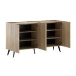 Μπουφές Luna Megapap χρώμα florida oak 180x43x100εκ. - Image 2