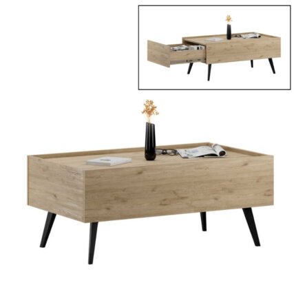 Βρες το Τραπεζάκι σαλονιού Luna Megapap χρώμα florida oak 102x61x44εκ. σε μοναδική τιμή στο clickforshop.gr