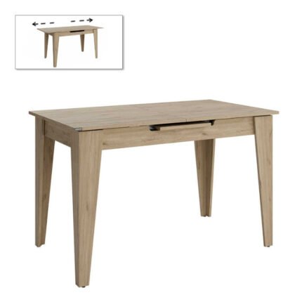 Βρες το Τραπέζι Trendline Megapap επεκτεινόμενο χρώμα oak 120/150x70x75εκ. σε μοναδική τιμή στο clickforshop.gr