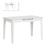 Βρες το Τραπέζι Trendline Megapap επεκτεινόμενο χρώμα λευκό 120/150x70x75εκ. σε μοναδική τιμή στο clickforshop.gr