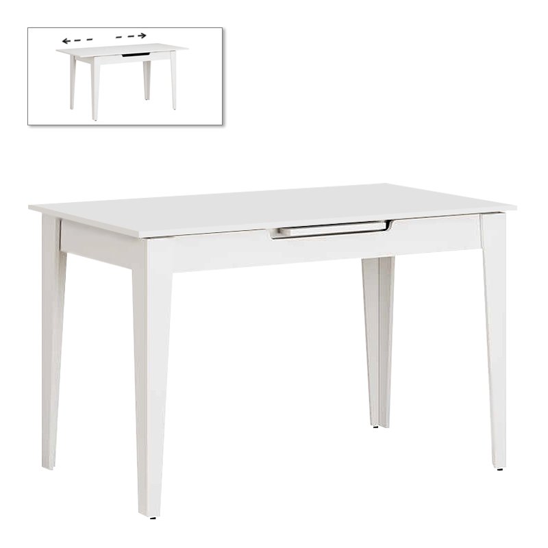 Τραπέζι Trendline Megapap επεκτεινόμενο χρώμα λευκό 120/150x70x75εκ. Βρες το Τραπέζι Trendline Megapap επεκτεινόμενο χρώμα λευκό 120/150x70x75εκ. σε μοναδική τιμή στο clickforshop.gr