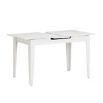 Τραπέζι Trendline Megapap επεκτεινόμενο χρώμα λευκό 120/150x70x75εκ. - Image 4