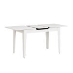 Τραπέζι Trendline Megapap επεκτεινόμενο χρώμα λευκό 120/150x70x75εκ. - Image 5