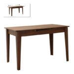 Βρες το Τραπέζι Trendline Megapap επεκτεινόμενο χρώμα καρυδί 120/150x70x75εκ. σε μοναδική τιμή στο clickforshop.gr