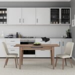 Τραπέζι Trendline Megapap επεκτεινόμενο χρώμα καρυδί 120/150x70x75εκ. - Image 3