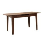 Τραπέζι Trendline Megapap επεκτεινόμενο χρώμα καρυδί 120/150x70x75εκ. - Image 4