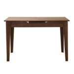 Τραπέζι Trendline Megapap επεκτεινόμενο χρώμα καρυδί 120/150x70x75εκ. - Image 5