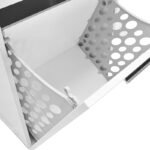 Ντουλάπι - Καλάθι απλύτων Diamond Megapap χρώμα λευκό gloss 52x38x83εκ. - Image 3
