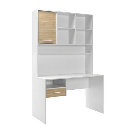 Βρες το Γραφείο εργασίας London Megapap χρώμα λευκό - oak 120x60x196εκ. σε μοναδική τιμή στο clickforshop.gr