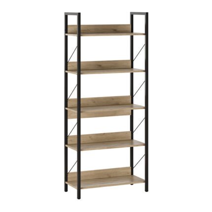 Βρες το Βιβλιοθήκη Connect Megapap χρώμα florida oak 73x35x172εκ. σε μοναδική τιμή στο clickforshop.gr