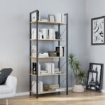 Βιβλιοθήκη Connect Megapap χρώμα florida oak 73x35x172εκ. - Image 2
