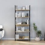Βιβλιοθήκη Connect Megapap χρώμα florida oak 73x35x172εκ. - Image 3