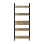 Βιβλιοθήκη Connect Megapap χρώμα florida oak 73x35x172εκ. - Image 5
