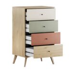 Συρταριέρα Terra Megapap χρώμα florida oak 60x44x100εκ. - Image 4