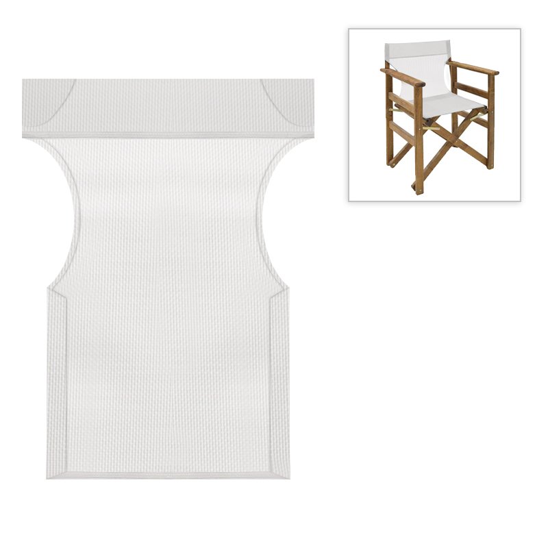 Βρες το Διάτρητο πανί επαγγελματικό για πολυθρόνα σκηνοθέτη χρώματος λευκό Megapap σε μοναδική τιμή στο agoraepiplou.gr