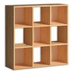 Βρες το Βιβλιοθήκη Cube Megapap χρώμα oak 90x30x90εκ. σε μοναδική τιμή στο clickforshop.gr