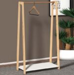 Έπιπλο εισόδου - Κρεμάστρα Como Megapap από μελαμίνη χρώμα λευκό - oak 74x38x138εκ. - Image 2