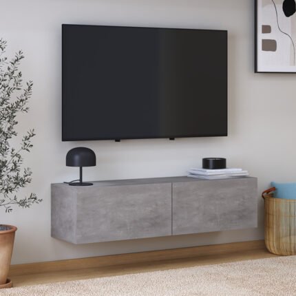 Βρες το Έπιπλο τηλεόρασης επιτοίχιο Palm Megapap χρώμα γκρι ρετρό 120x32x30εκ. σε μοναδική τιμή στο clickforshop.gr