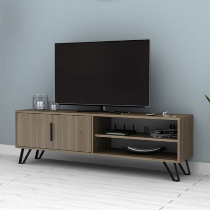 Βρες το Έπιπλο τηλεόρασης Foot Megapap χρώμα καρυδί 160x35x49εκ. σε μοναδική τιμή στο clickforshop.gr
