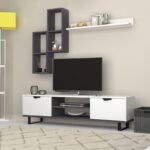 Βρες το Σύνθεση τηλεόρασης Lonsa Megapap χρώμα λευκό 160x35x40εκ. σε μοναδική τιμή στο clickforshop.gr