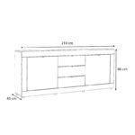 Μπουφές Ocean Megapap χρώμα γκρι σκυροδέματος 210x45x86εκ. - Image 4