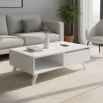 Βρες το Τραπεζάκι σαλονιού Aster Megapap χρώμα λευκό 120x56x40εκ. σε μοναδική τιμή στο clickforshop.gr