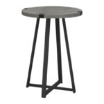 Τραπεζάκι βοηθητικό Pedro Megapap χρώμα γκρι σκυροδέματος 44x44x58εκ. - Image 3