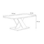 Τραπεζάκι σαλονιού Marcello Megapap χρώμα γκρι σκυροδέματος 110x55x47εκ. - Image 4