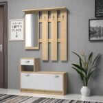 Βρες το Έπιπλο εισόδου Raynold Megapap χρώμα φυσικό οξιάς - λευκό 100x30x180εκ. σε μοναδική τιμή στο clickforshop.gr