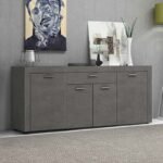 Βρες το Μπουφές Joseph Megapap χρώμα γκρι σκυροδέματος 177x40x76εκ. σε μοναδική τιμή στο clickforshop.gr